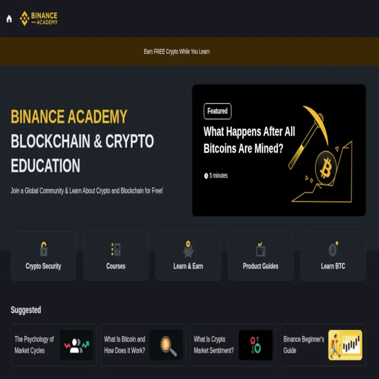 Binance: Earn free crypto through learning