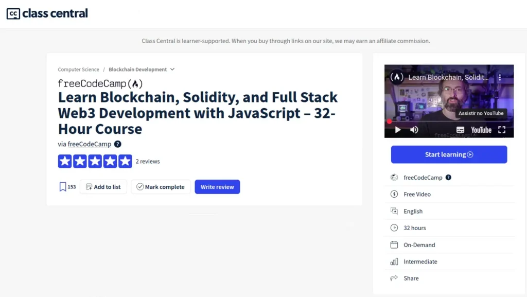 freeCodeCamp Blockchain Solidity first