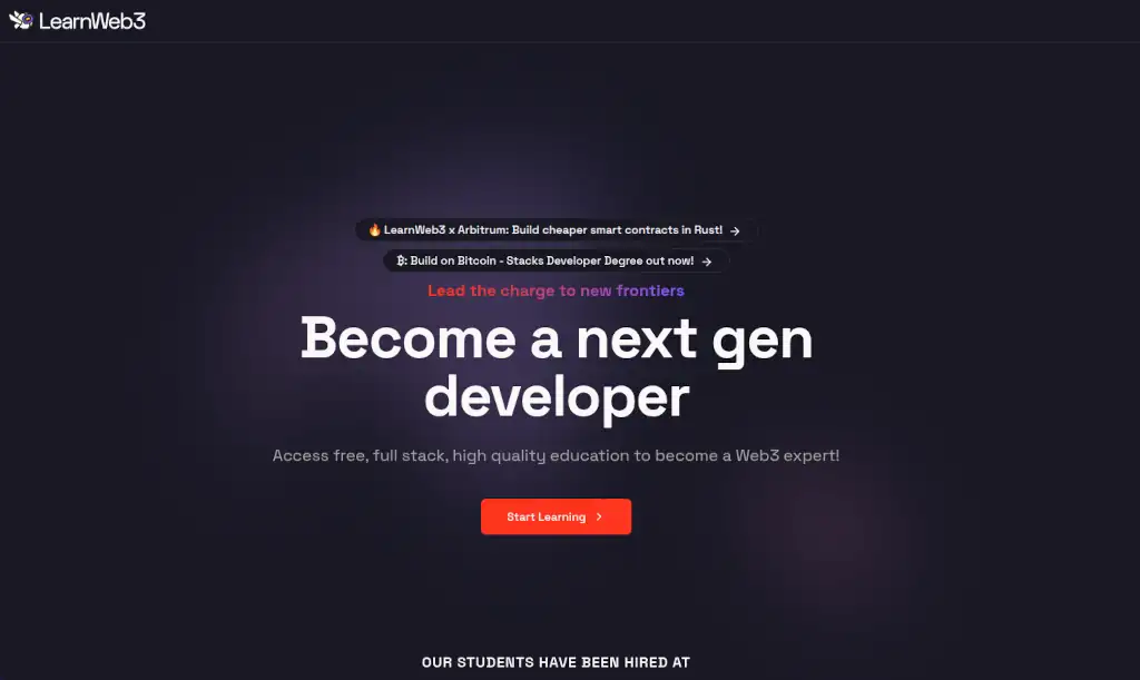 learnweb3 ethereum developer first