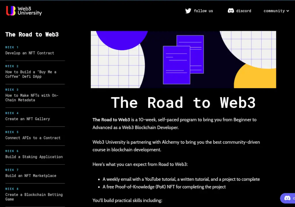 web3 university first